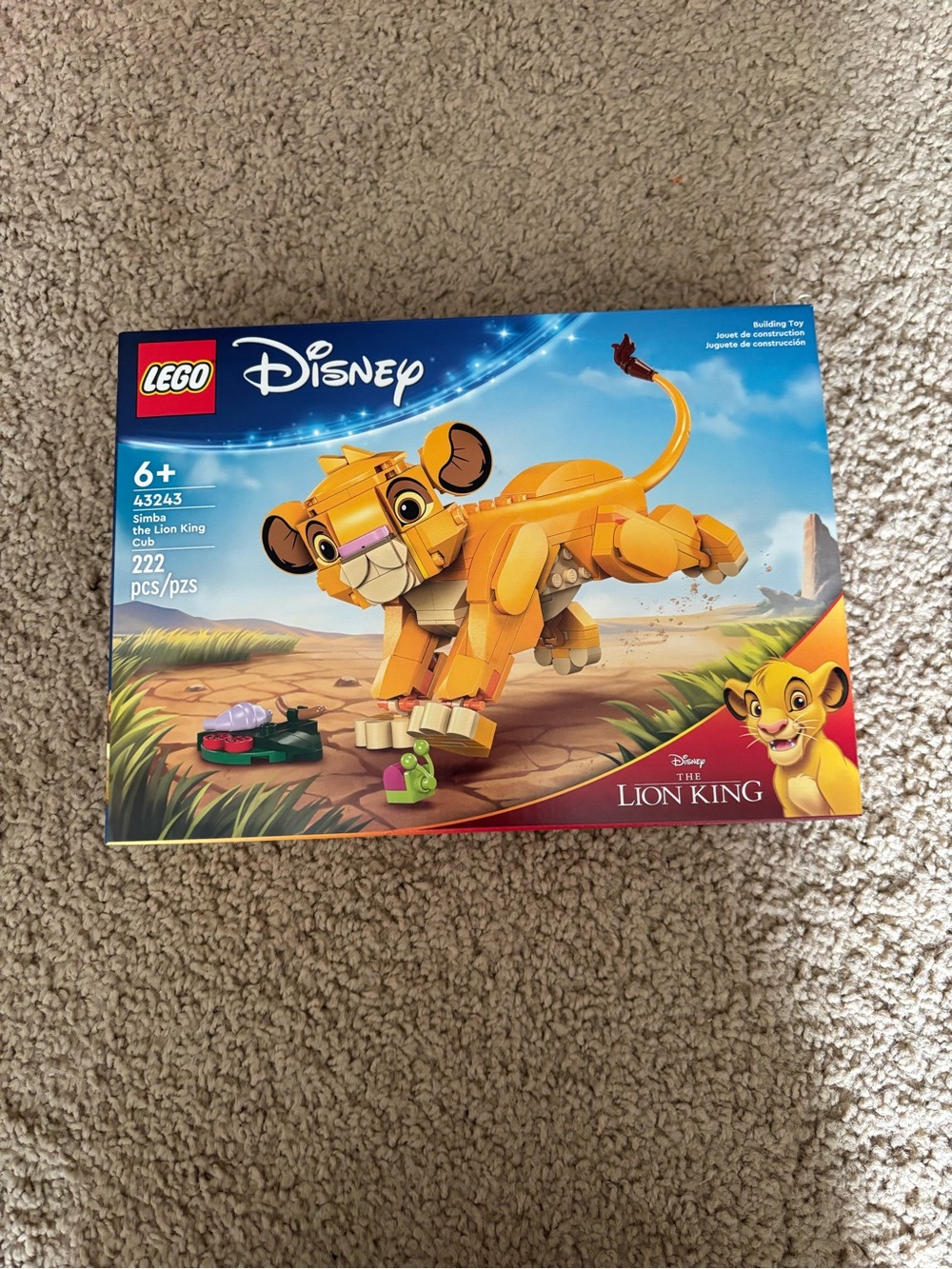 Disney Lego Simba Cub Building Set - Brand New 222 Pieces